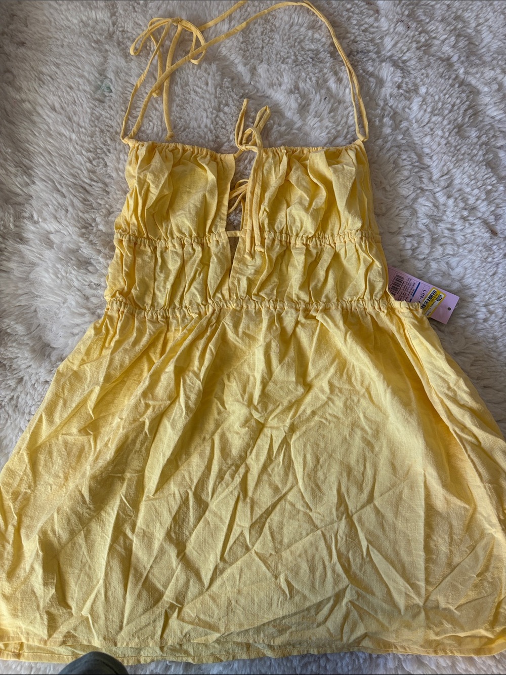 wild fable Yellow Smocked Sundress